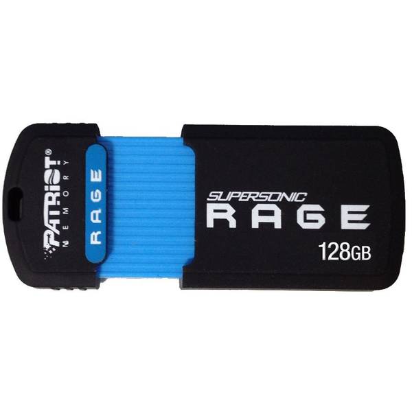 Memorie USB PATRIOT Supersonic Rage, 128GB, USB 3.0, Negru
