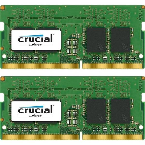 Memorie Notebook Crucial CT2K8G4SFS824A, 16GB, DDR4, 2400MHz, CL17, 1.2V, Single Ranked x8, Kit Dual Channel