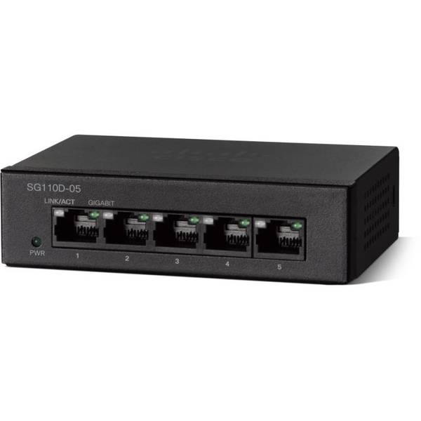 Switch Cisco SG110D-05, 5 x LAN Gigabit, Desktop Switch