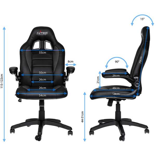 Scaun Gaming Nitro Concepts C80 Motion, Black