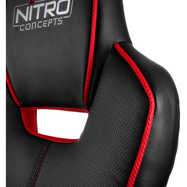 Scaun Gaming Nitro Concepts E200 Race, Black/Red