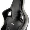 Scaun Gaming NobleChairs EPIC Real Leather, Black/White/Red