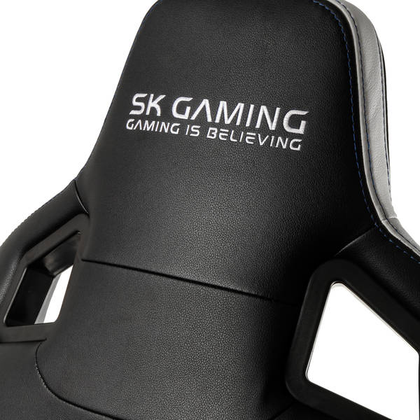 Scaun Gaming NobleChairs EPIC, Black/White SK Edition