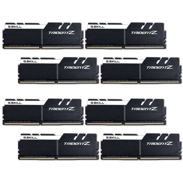 Memorie G.Skill TridentZ 128GB DDR4 3200MHz, CL16 Kit x 8 Black/White