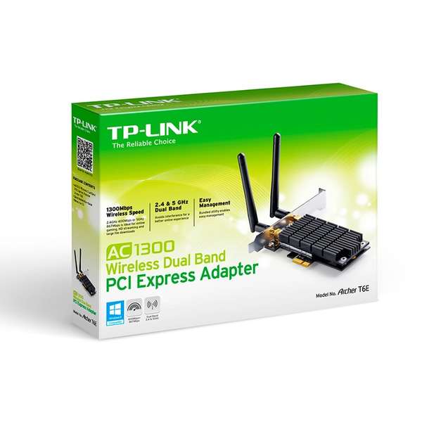Placa de retea Wireless TP-LINK Archer T6E, PCI-E, 802.11 a/b/g/n/ac, 867MBps