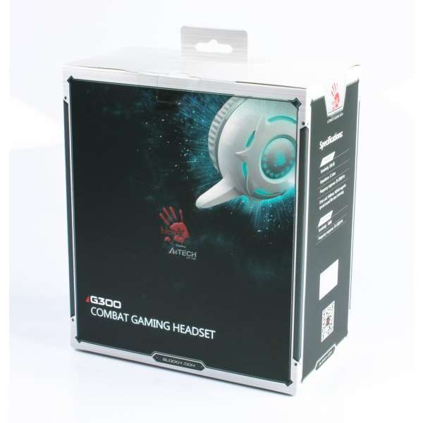 Casti gaming A4Tech Bloody G300 Combat Gaming, Cu microfon, Over-Head, Negru/Rosu