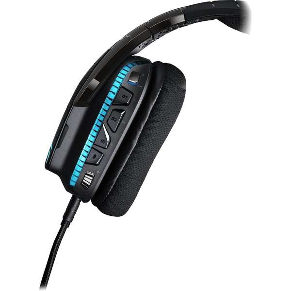 Casti Gaming Logitech G633 Artemis Spectrum, Cu microfon, Over-Head, Negru