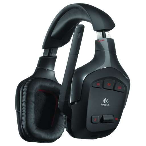 Casti Gaming Logitech G930, Wireless, Cu microfon, Over-Head, Negru