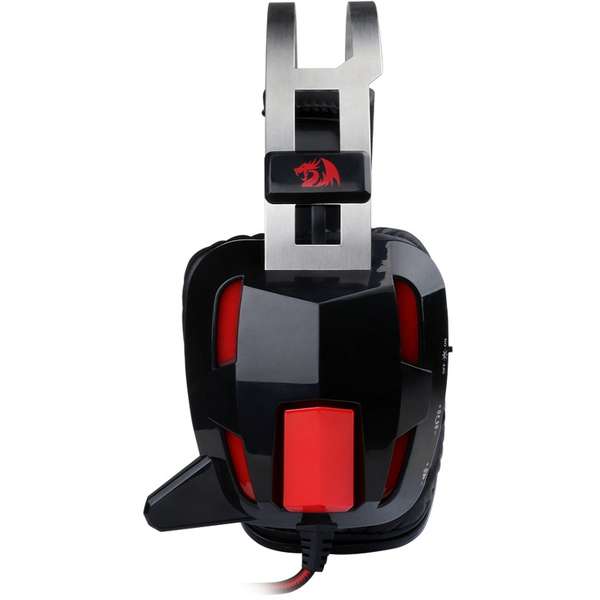 Casti Gaming Redragon Lagopasmutus, Cu microfon, Over-Head, Negru