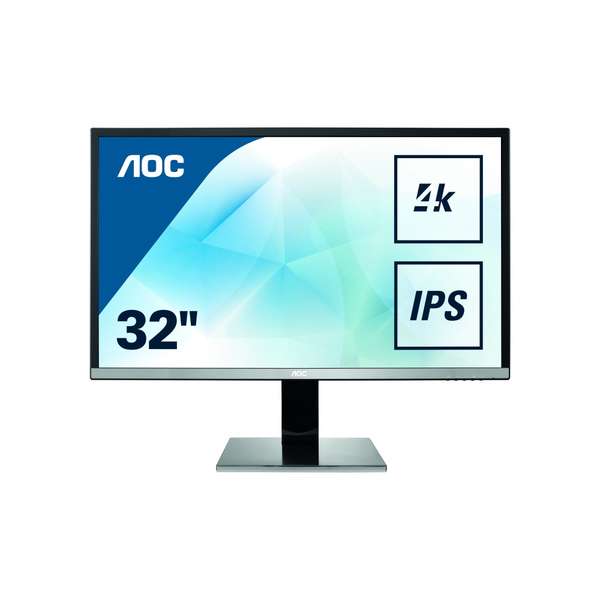 Monitor LED AOC U3277PWQU, 32", 4K UHD, 4ms, Negru