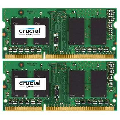 Memorie Notebook Crucial CT2C8G3S1339MCEU, 16GB, DDR3, 1333MHz, CL9, 1.35V, Kit Dual Channel, Pentru Apple Mac
