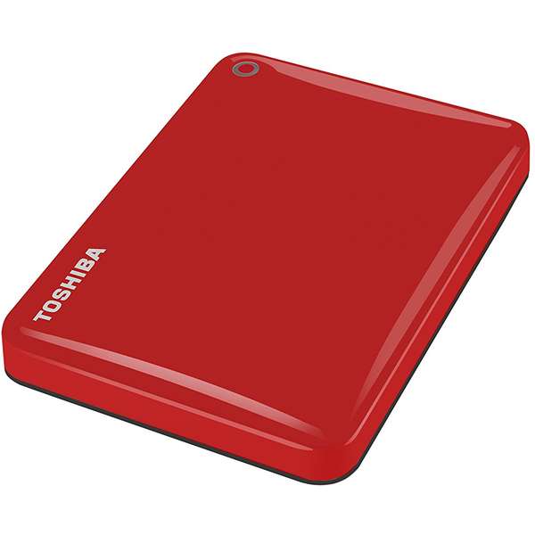 Hard Disk Extern Toshiba Canvio Connect II, 1TB, USB 3.0, Rosu