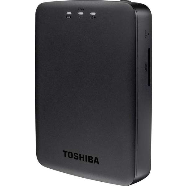Hard Disk Extern Toshiba Canvio AeroCast, 1TB, USB 3.0, Wireless, Negru