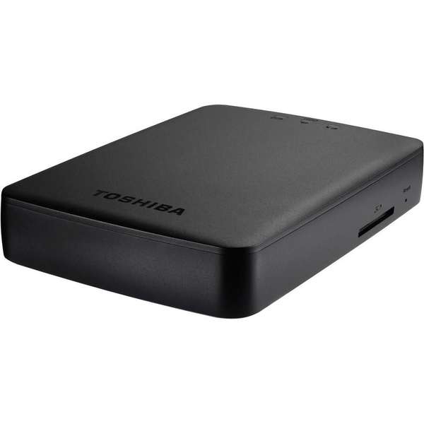 Hard Disk Extern Toshiba Canvio AeroCast, 1TB, USB 3.0, Wireless, Negru