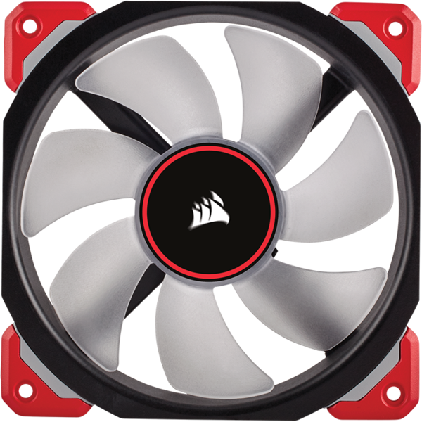 Ventilator PC Corsair ML120 PRO LED Red Premium Magnetic Levitation, 120mm