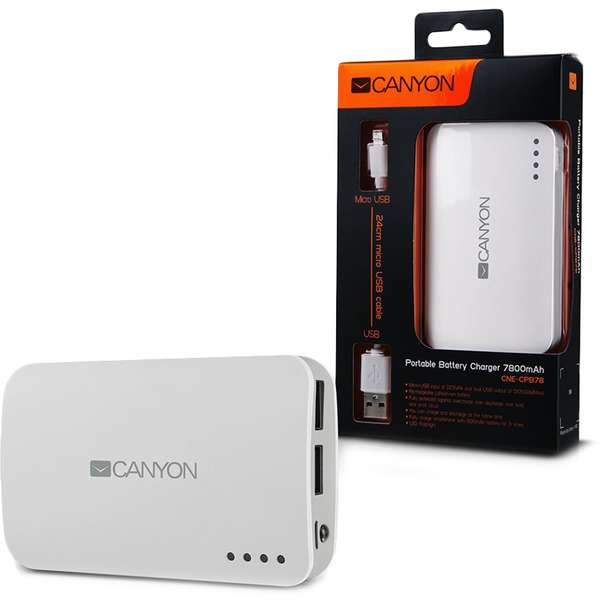 Baterie externa Canyon CNE-CPB78W 7800mAh