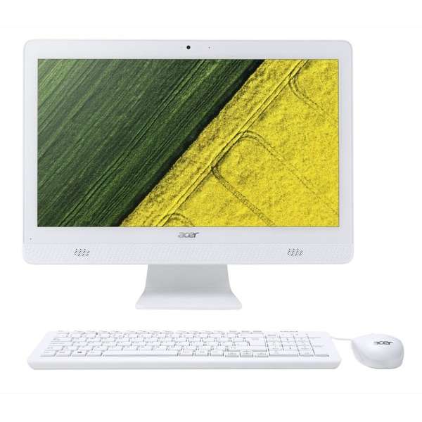 All in One PC Acer Aspire C20-720, 19.5'' HD+, Pentium J3710 1.6GHz, 4GB DDR3, 1TB HDD, Intel HD 405, FreeDOS, Alb