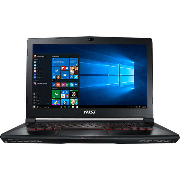 Laptop MSI GS43VR 7RE Phantom Pro, 14.0'' FHD, Core i7-7700HQ 2.8GHz, 16GB DDR4, 1TB HDD + 256GB SSD, GeForce GTX 1060 6GB, Win 10 Home 64bit, Negru