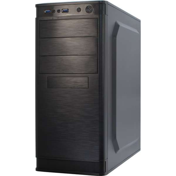 Carcasa Inter-Tech IT-5905, MiddleTower, Fara Sursa, Black