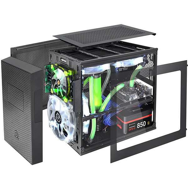 Carcasa Thermaltake Core X1, CubeTower, Fara sursa, Negru