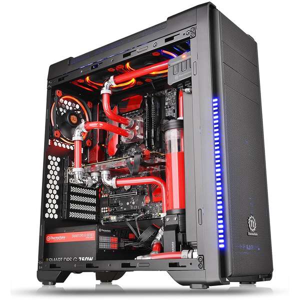 Carcasa Thermaltake Versa C21 RGB, MiddleTower, Fara sursa, Negru