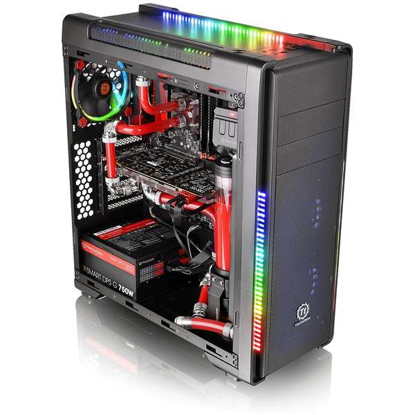 Carcasa Thermaltake Versa C21 RGB, MiddleTower, Fara sursa, Negru