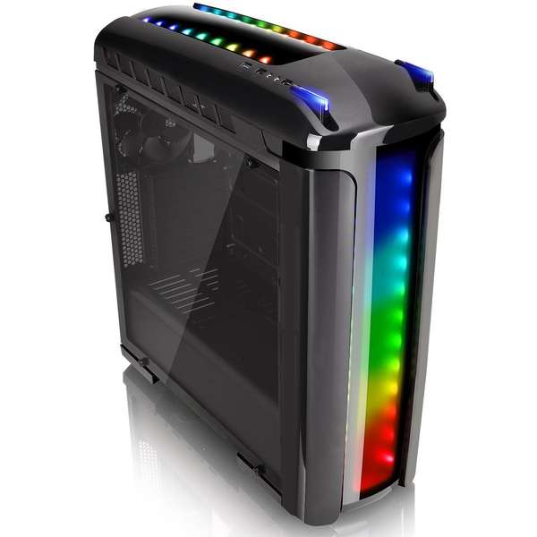 Carcasa Thermaltake Versa C22 RGB, MiddleTower, Fara sursa, Negru