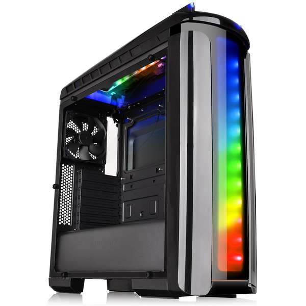 Carcasa Thermaltake Versa C22 RGB, MiddleTower, Fara sursa, Negru