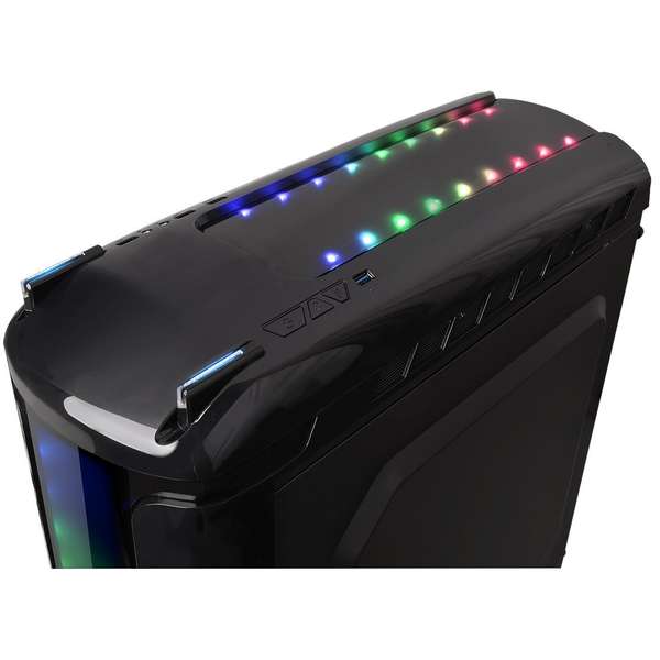 Carcasa Thermaltake Versa C22 RGB, MiddleTower, Fara sursa, Negru