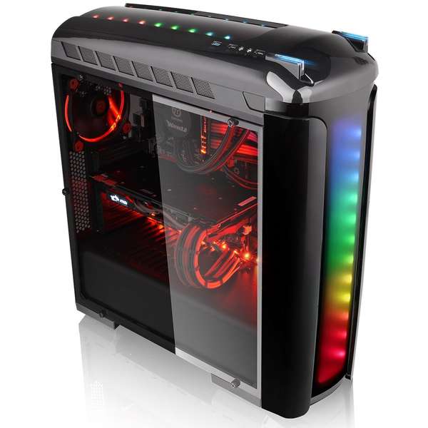 Carcasa Thermaltake Versa C22 RGB, MiddleTower, Fara sursa, Negru