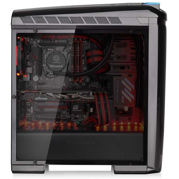 Carcasa Thermaltake Versa C22 RGB, MiddleTower, Fara sursa, Negru