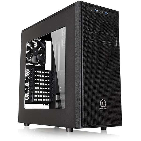 Carcasa Thermaltake Versa H34, MiddleTower, Fara sursa, Negru