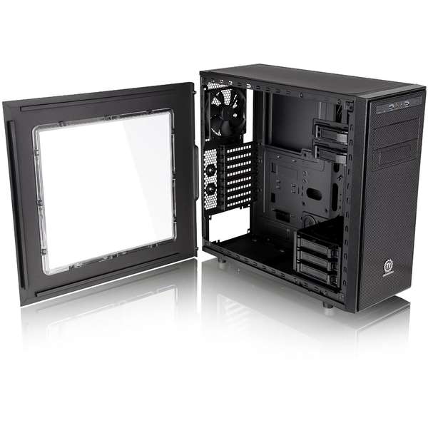 Carcasa Thermaltake Versa H34, MiddleTower, Fara sursa, Negru