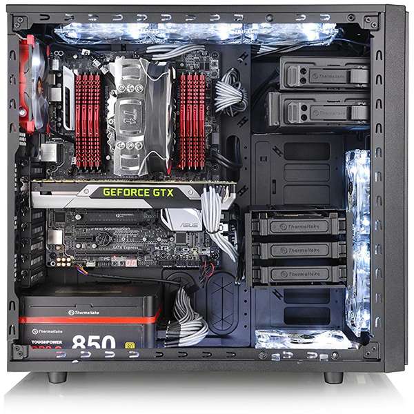 Carcasa Thermaltake Versa H34, MiddleTower, Fara sursa, Negru