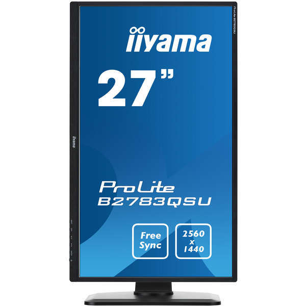 Monitor LED IIyama ProLite B2783QSU-B1, 27.0'' QHD, 1ms, Negru