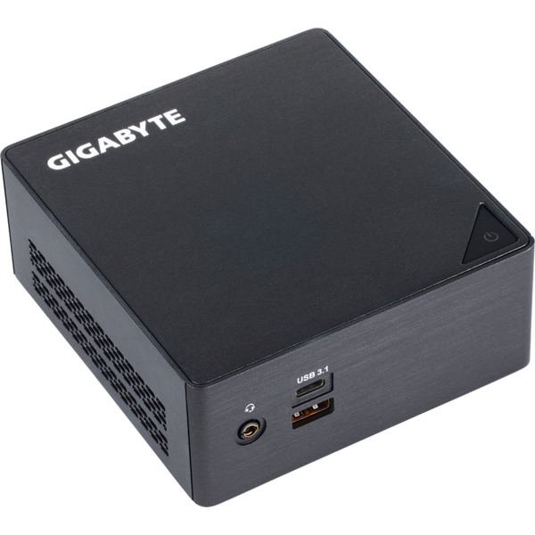 Mini PC Gigabyte BRIX GB-BKi3HA-7100, Core i3-7100U 2.4GHz, DDR4, 2.5'' HDD/SSD, Intel HD 620, FreeDOS, Negru