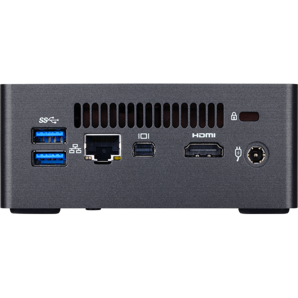Mini PC Gigabyte BRIX GB-BKi3HA-7100, Core i3-7100U 2.4GHz, DDR4, 2.5'' HDD/SSD, Intel HD 620, FreeDOS, Negru