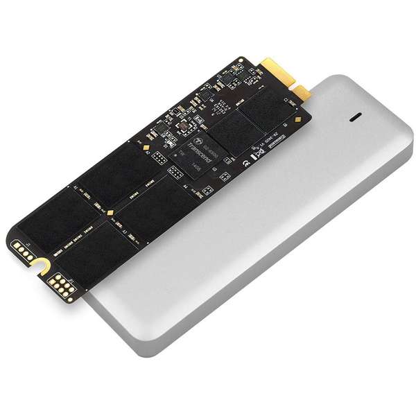 SSD Transcend JetDrive 725, 240GB, SATA 3, pentru Apple, Enclosure Case USB 3.0