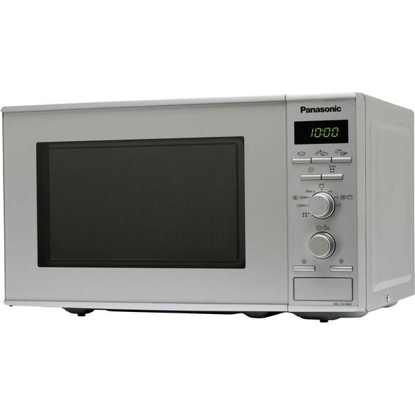 Cuptor cu microunde Panasonic NN-J161MMEPG, Putere 800W, Capacitate 20 litrii, Grill, Argintiu