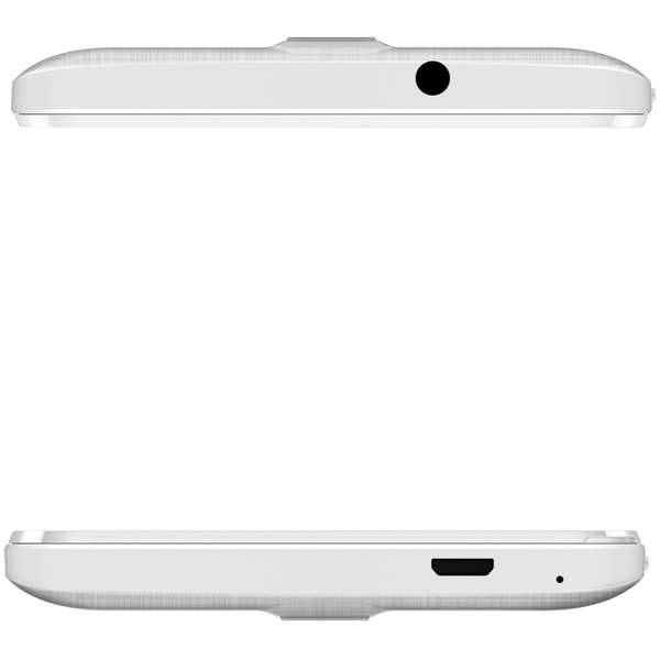 Smartphone ZTE Blade L5, Dual SIM, 5.0'' IPS LCD Multitouch, Dual Core 1.3GHz, 1GB RAM, 8GB, 8MP, 3G, White