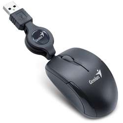 Mouse Genius Micro Traveler V2, USB, Optic, 1000dpi, Negru
