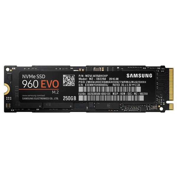 SSD Samsung 960 EVO Series 250GB, PCI Express x4, M.2 2280