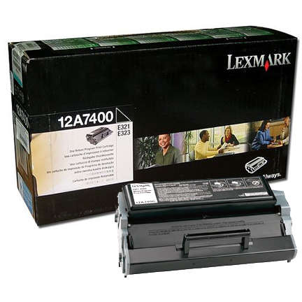 Lexmark Cartus Toner Laser Black, 12A7400
