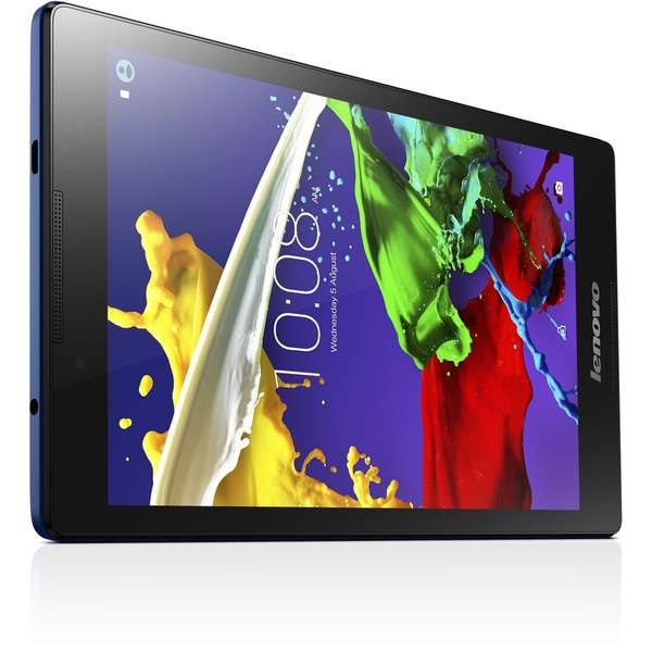Tableta Lenovo Tab 2 A8-50, 8.0'' IPS LCD Multitouch, Quad Core 1.3GHz, 1GB RAM, 8GB, WiFi, Bluetooth, Android 5.0, Albastru