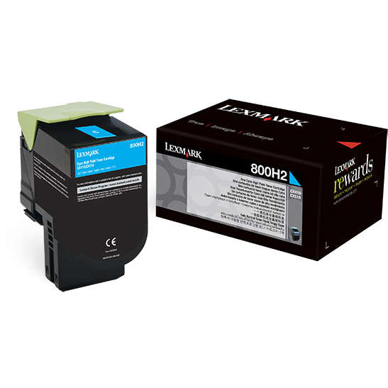 Lexmark Cartus Toner Laser Cyan, 80C0H20