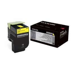 Lexmark Cartus Toner Laser Yellow, 80C0H40