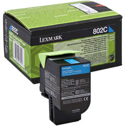 Lexmark Cartus Toner Laser Cyan, 80C20C0