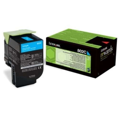 Lexmark Cartus Toner Laser Cyan, 80C20CE