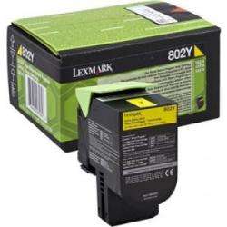 Lexmark Cartus Toner Laser Yellow, 80C20YE