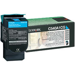 Lexmark Cartus Toner Laser Cyan, C540A1CG